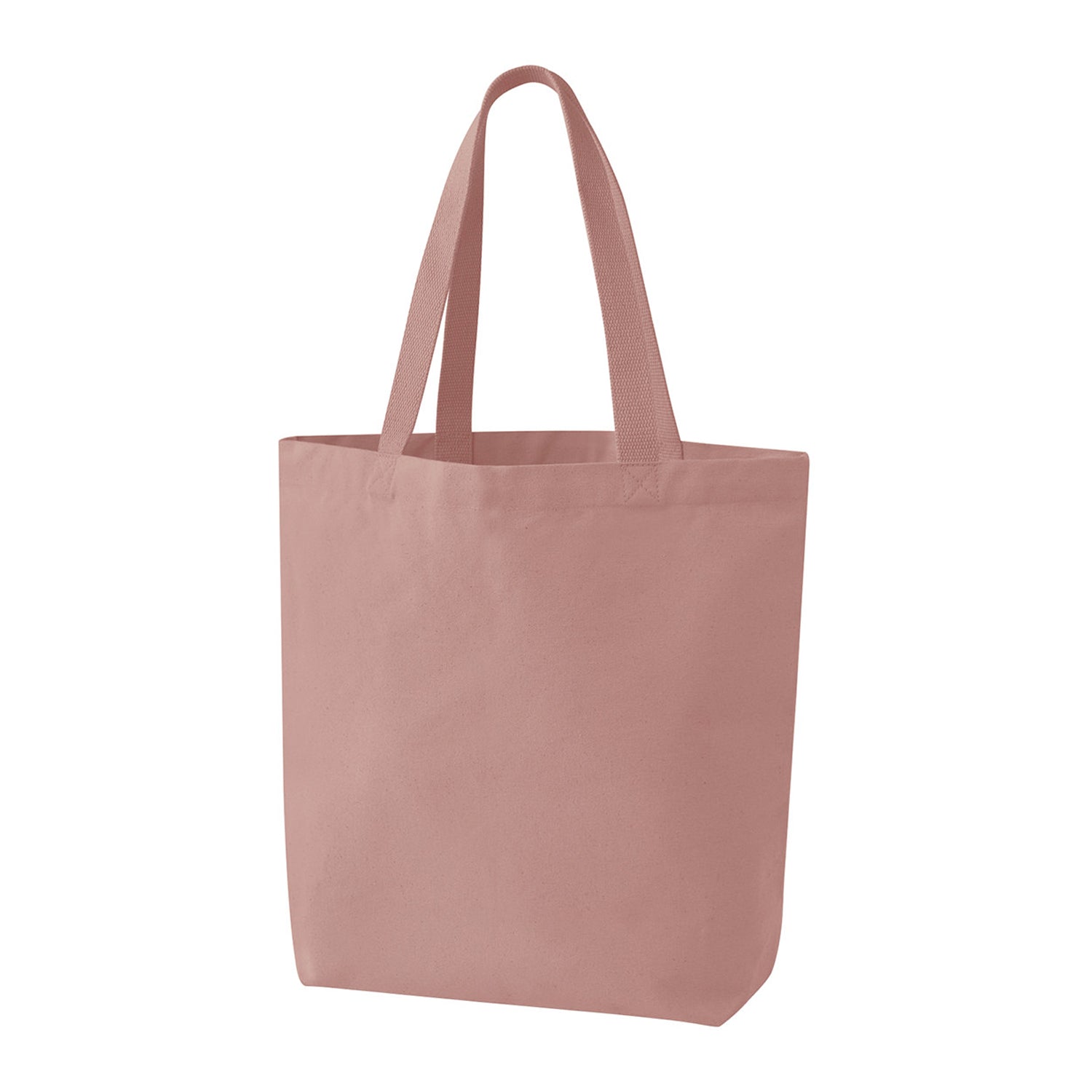 Rose Pink - Back - Westford Mill Canvas Heavyweight 30L Tote Bag