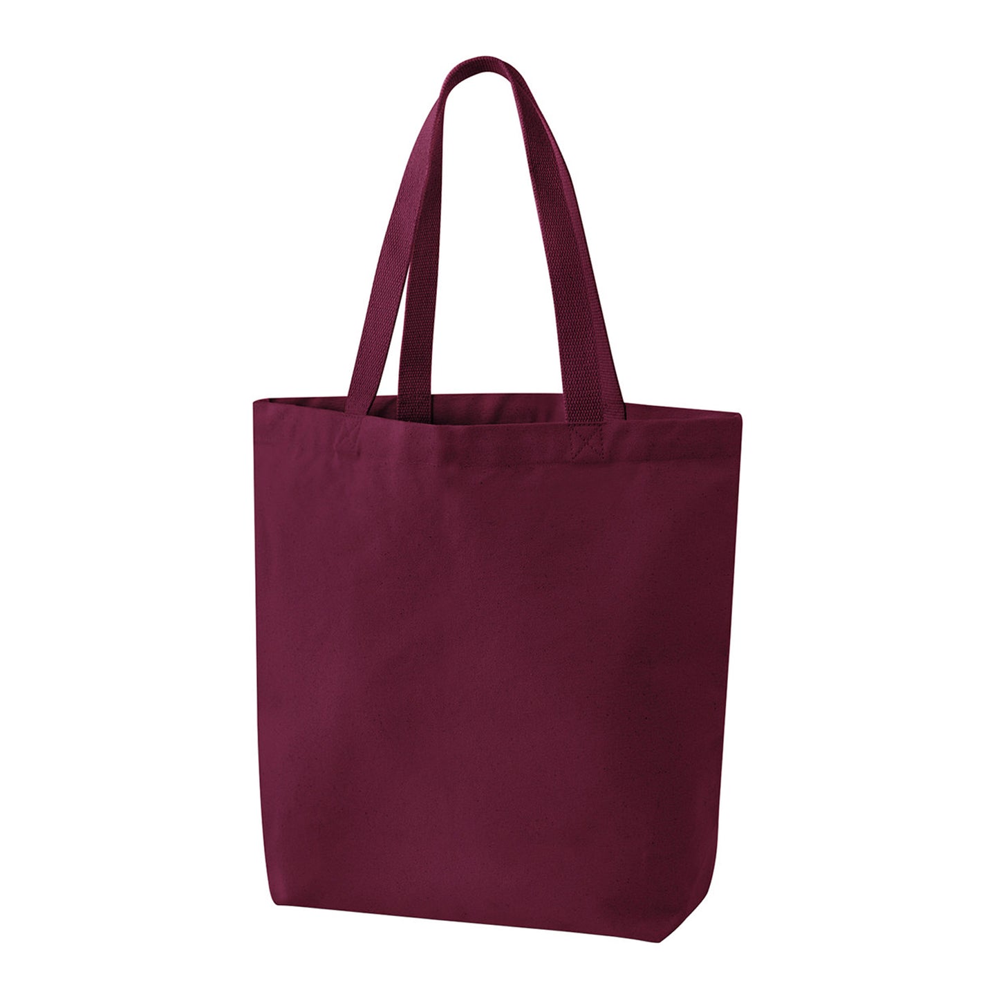 Burgundy - Back - Westford Mill Canvas Heavyweight 30L Tote Bag
