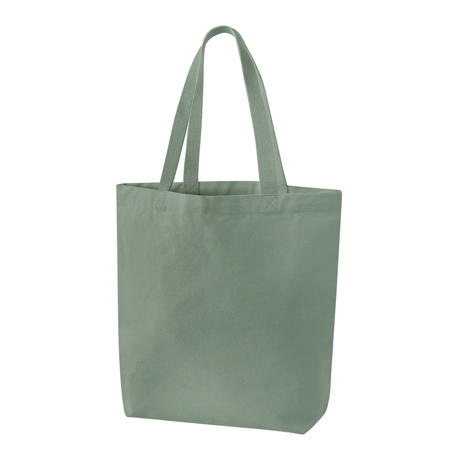 Dusty Green - Back - Westford Mill Canvas Heavyweight 30L Tote Bag