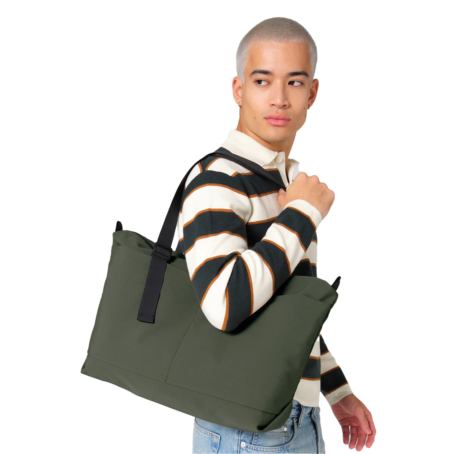 Pine Green - Back - Bagbase Minimal Lifestyle Tote