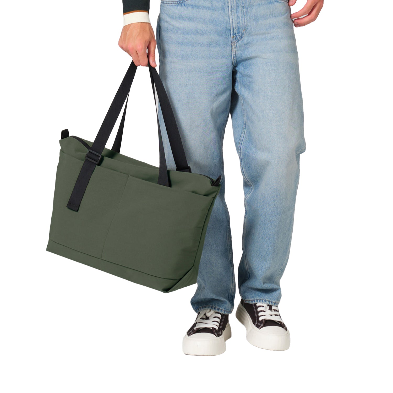 Pine Green - Side - Bagbase Minimal Lifestyle Tote