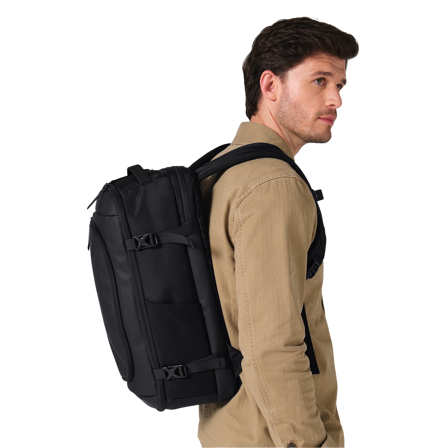 Black - Side - Quadra Zurich Travel Backpack