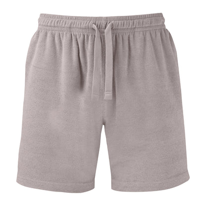 Stone - Front - Wombat Mens Terrycloth Shorts