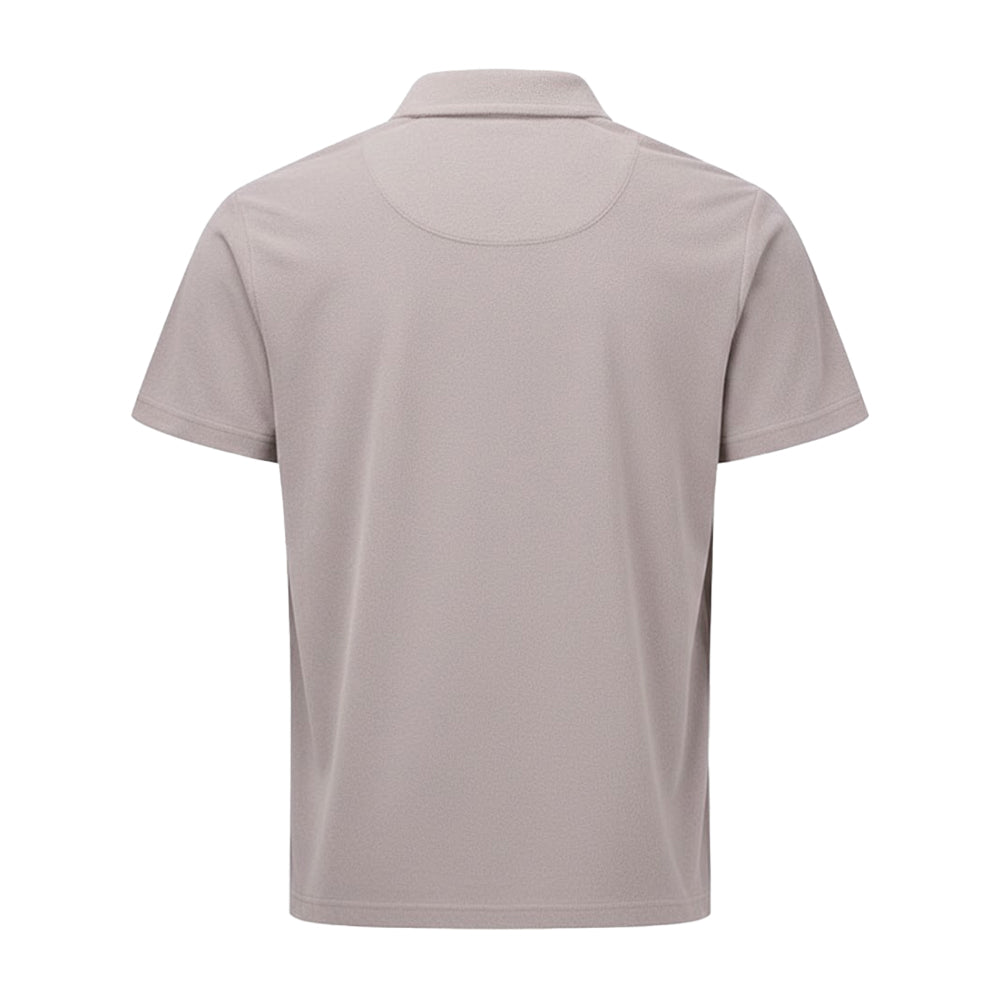 Stone - Back - Wombat Mens Terrycloth Polo Shirt