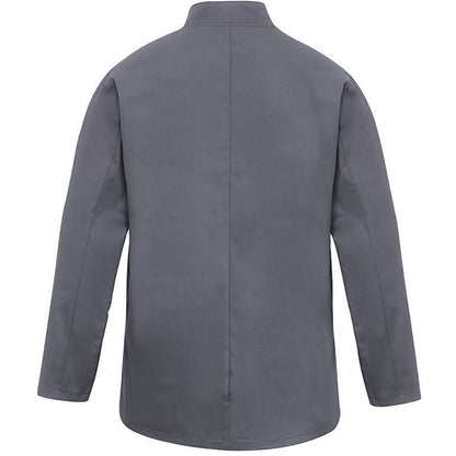 Steel Grey - Back - Premier Unisex Chefs Jacket