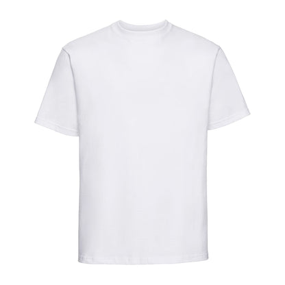 White - Front - Russell Mens Heavyweight T-Shirt
