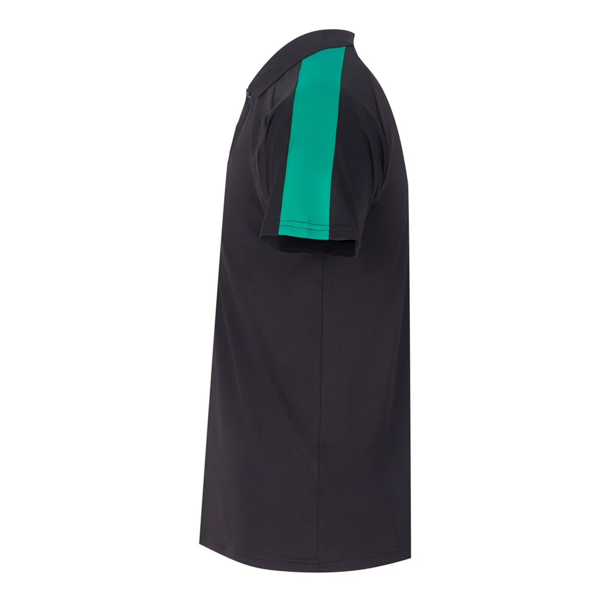 Black-Emerald - Side - Finden & Hales Unisex Adult Team Polo Shirt