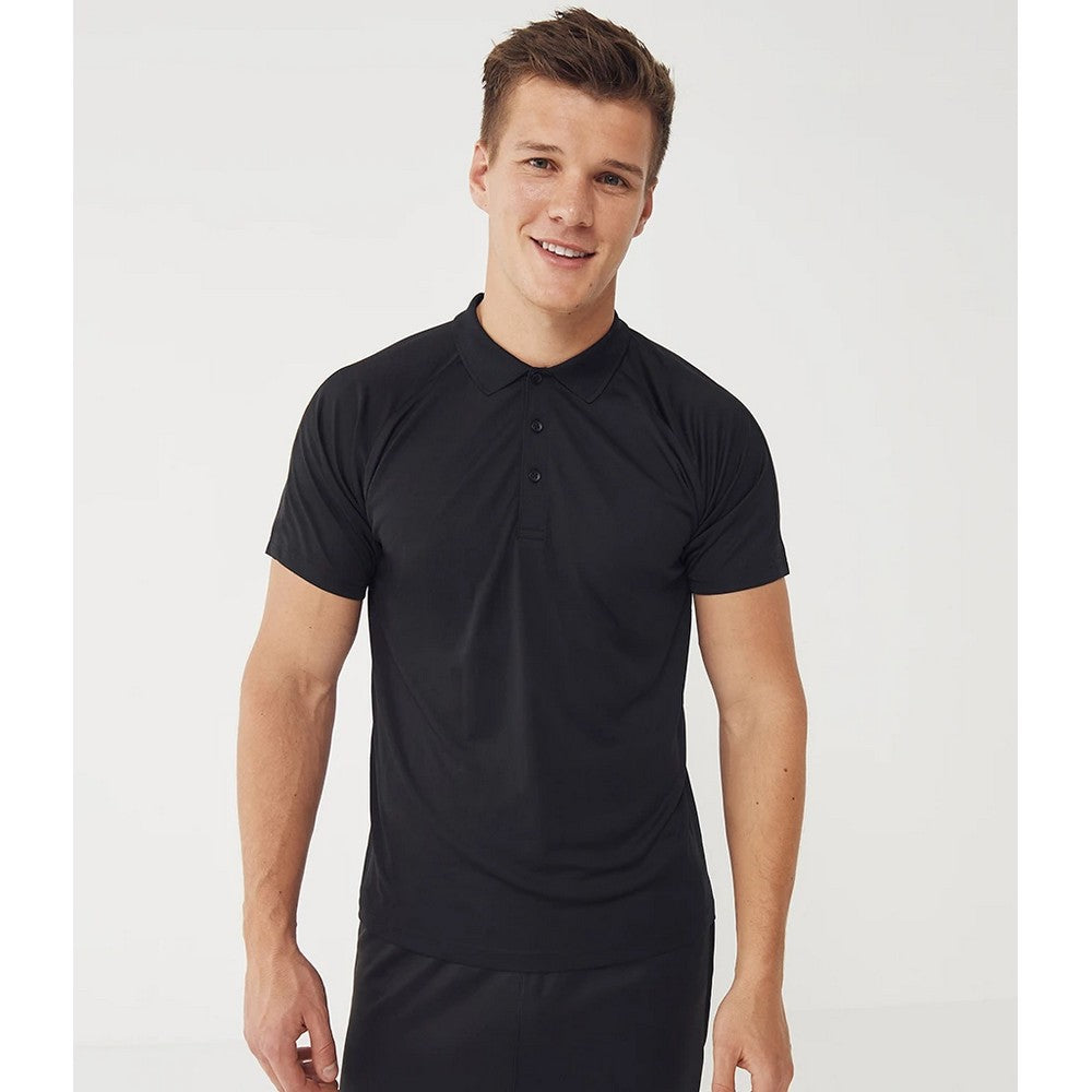 Black - Pack Shot - Finden & Hales Unisex Adult Team Polo Shirt