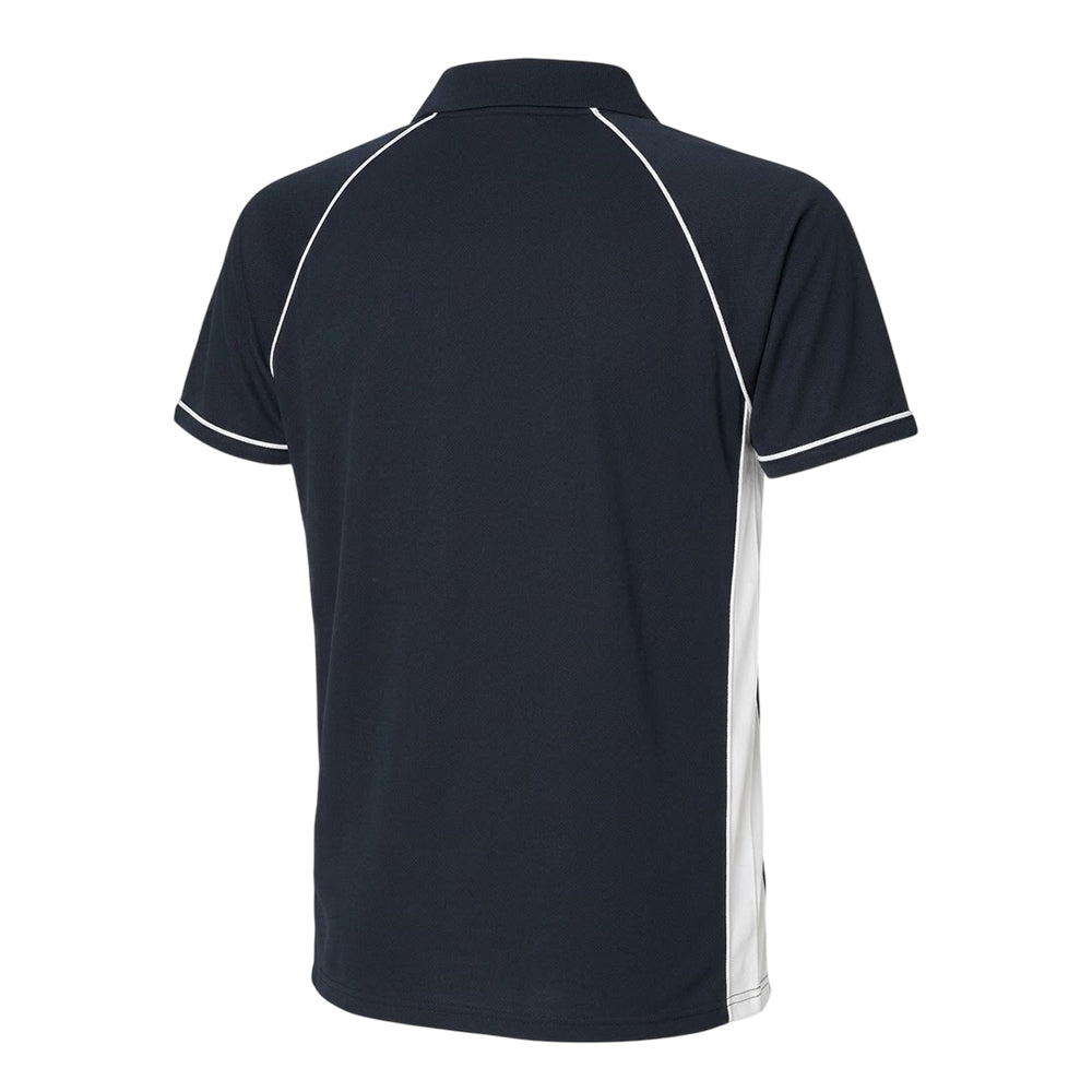 Navy-White - Back - Finden & Hales Unisex Adult Team Polo Shirt
