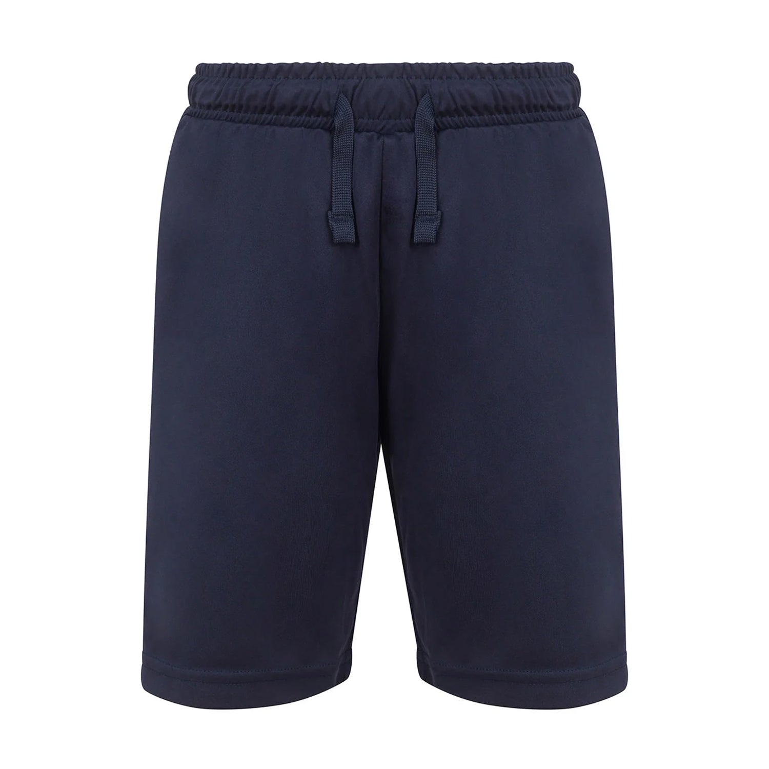Navy - Front - Finden & Hales Childrens-Kids Team No Pocket Shorts