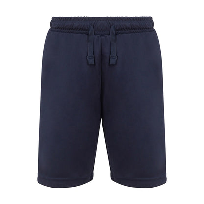 Navy - Front - Finden & Hales Childrens-Kids Team No Pocket Shorts