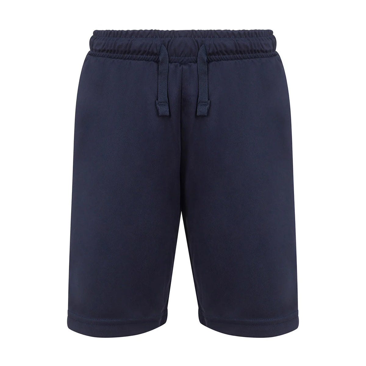 Navy - Front - Finden & Hales Childrens-Kids Team No Pocket Shorts
