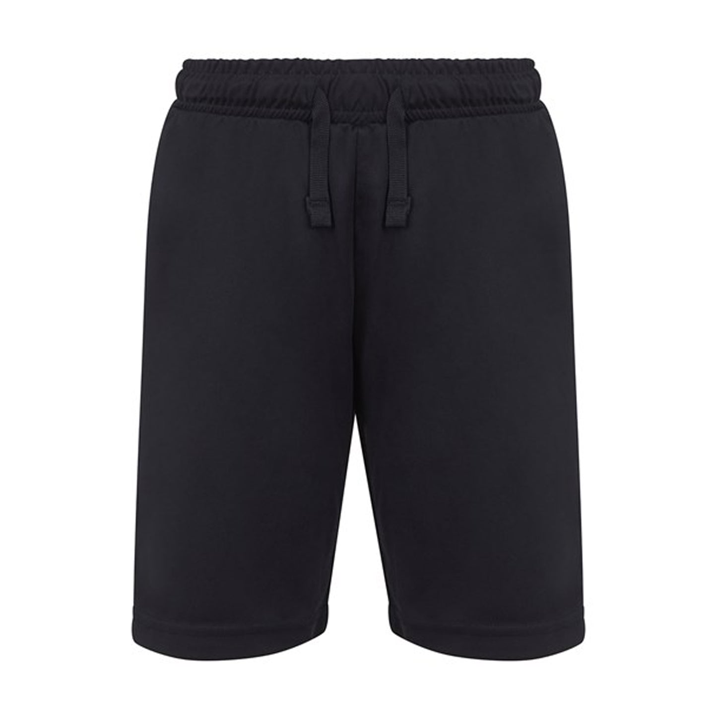 Black - Front - Finden & Hales Childrens-Kids Team No Pocket Shorts