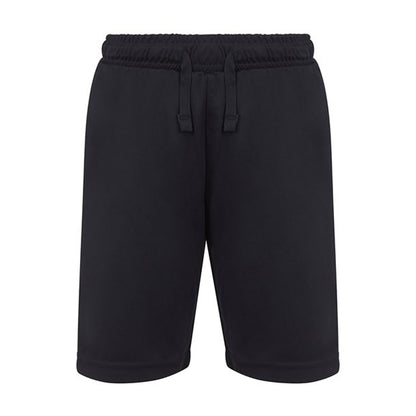 Black - Front - Finden & Hales Childrens-Kids Team No Pocket Shorts