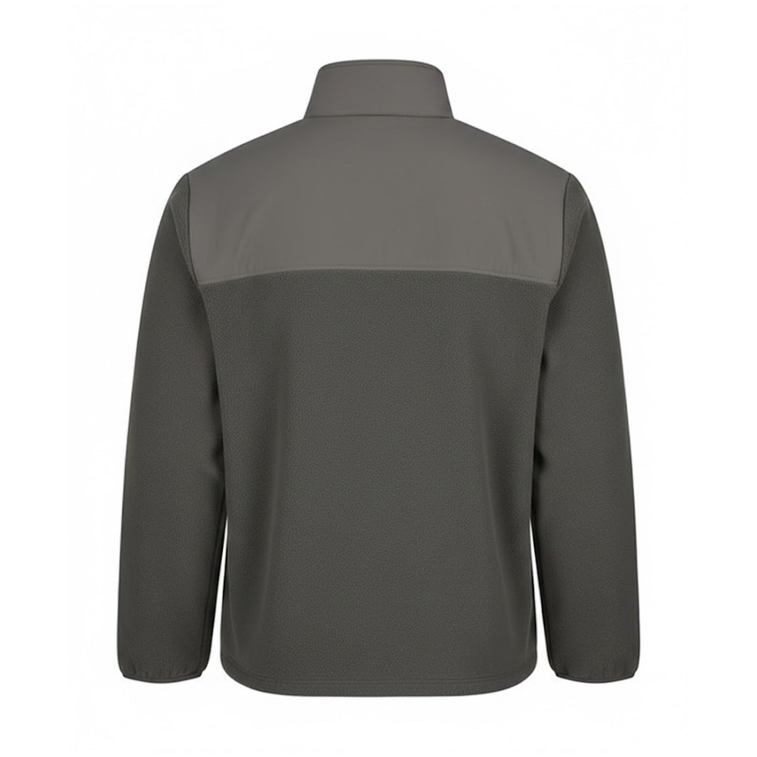 Dark Olive - Back - Front Row Mens Microfleece Half Zip Fleece Top