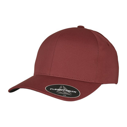 Maroon - Front - Flexfit Delta Logo Lightweight Cap