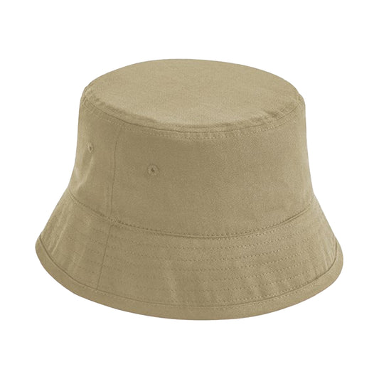 Desert Sand - Front - Beechfield Organic Cotton Bucket Hat