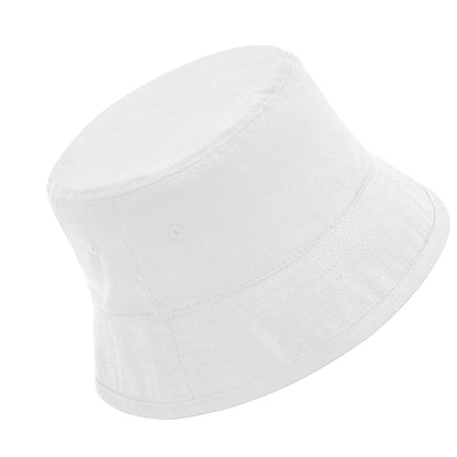 White - Back - Beechfield Organic Cotton Bucket Hat