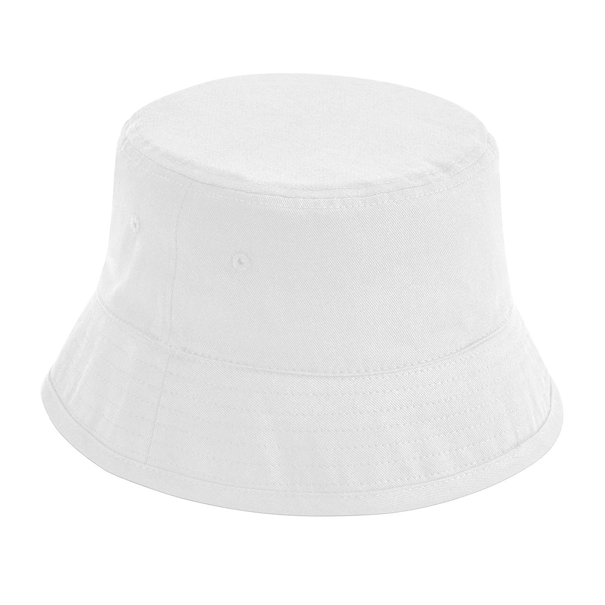 White - Front - Beechfield Organic Cotton Bucket Hat