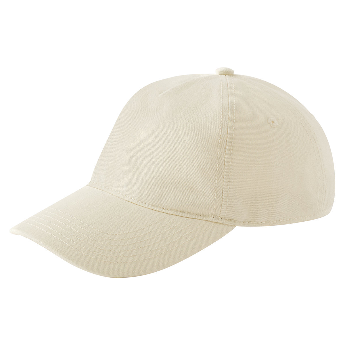 Stone - Back - Beechfield Leisure Brushed Cotton Twill Cap