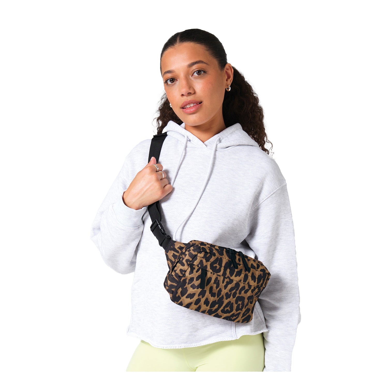 Leopard - Back - Bagbase Leopard Print Crossbody Bag