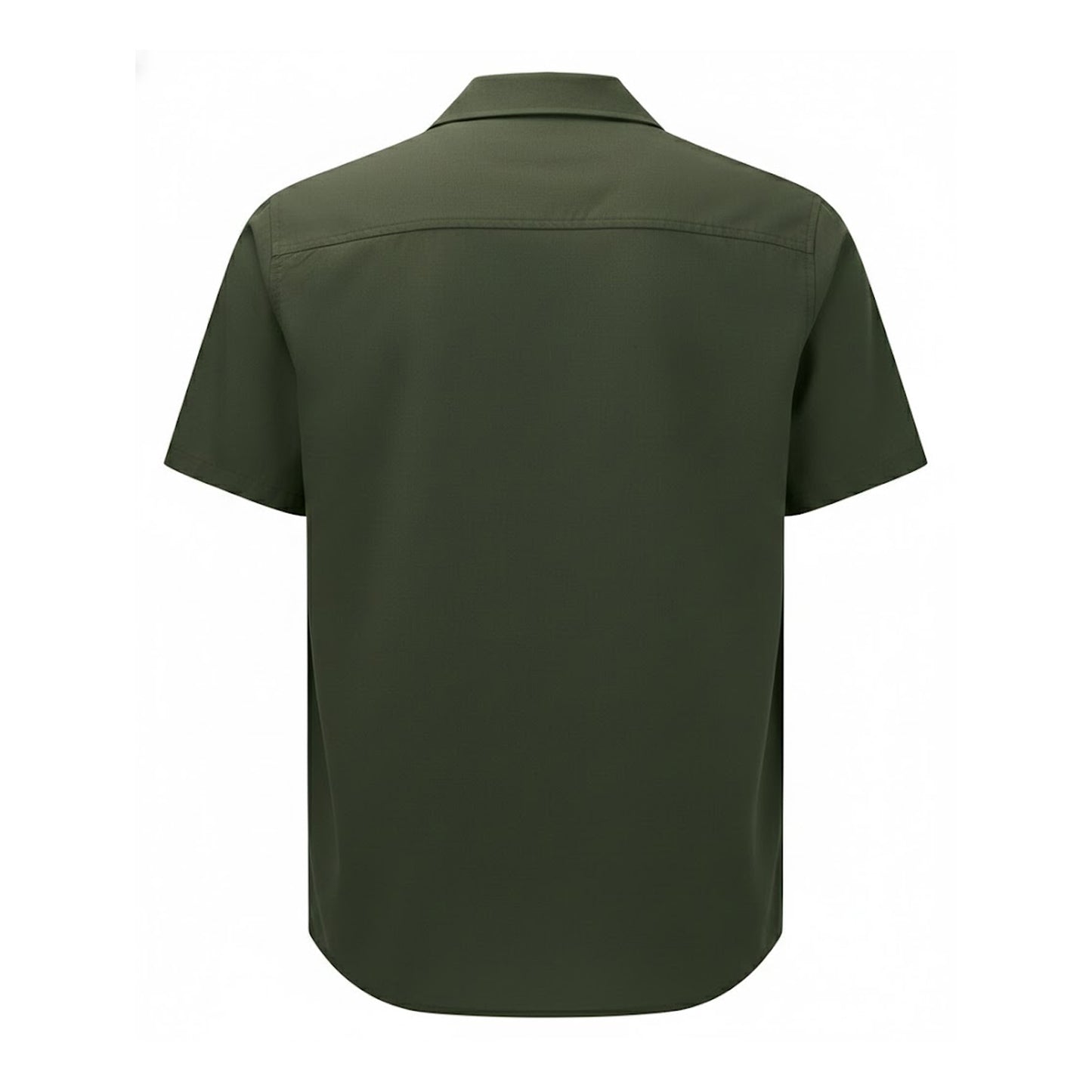 Solid Olive - Back - Wombat Mens Relaxed Fit Shirt