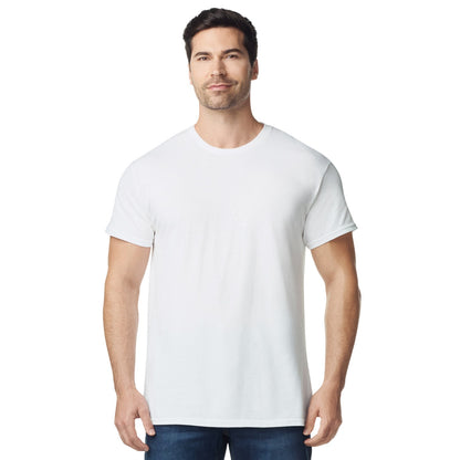 White - Side - Gildan Unisex Adult Cotton Tagless T-Shirt