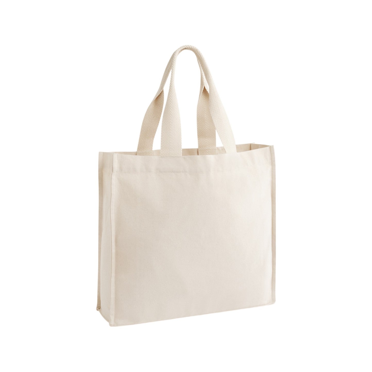 Natural - Front - Westford Mill Chevron Tote Bag