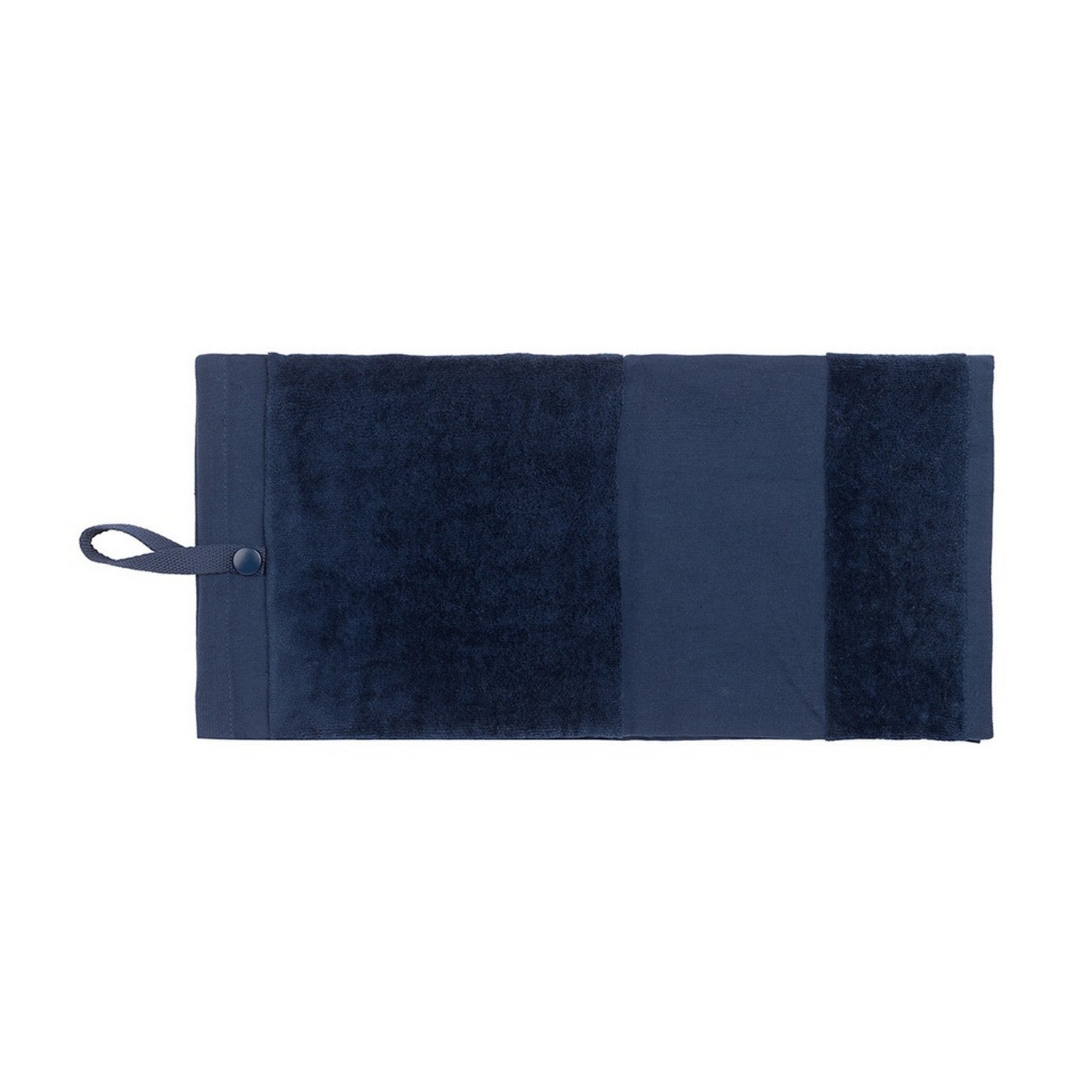 Navy - Front - Towel City Deluxe Tri-Fold Velour Golf Towel