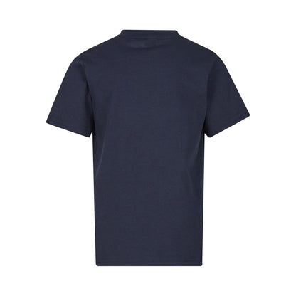 Navy - Back - New Morning Studios Childrens-Kids Basic Regular T-Shirt