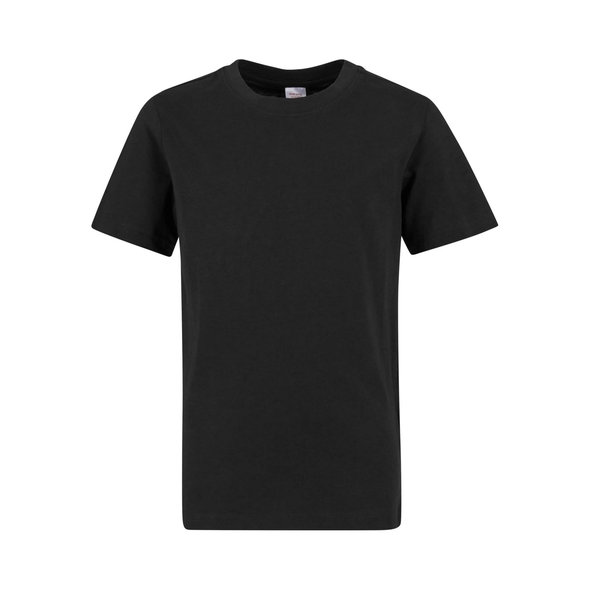 Black - Front - New Morning Studios Childrens-Kids Basic Regular T-Shirt
