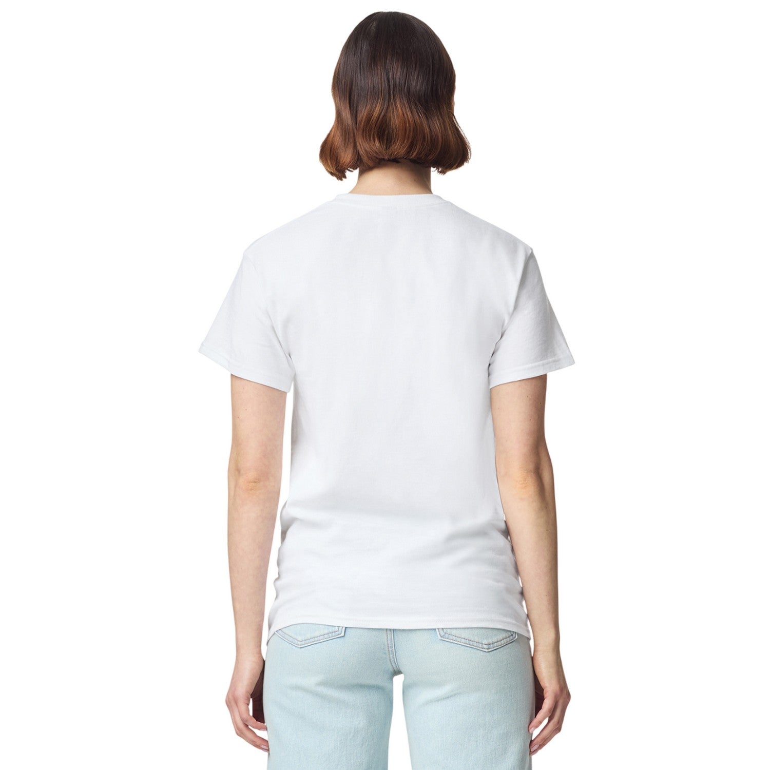 White - Back - Gildan Unisex Adult Prepared For Dye Ultra Cotton T-Shirt