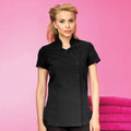 Black - Back - Premier Womens-Ladies *Orchid* Tunic - Health Beauty & Spa - Workwear