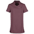 Aubergine - Front - Premier Womens-Ladies *Orchid* Tunic - Health Beauty & Spa - Workwear