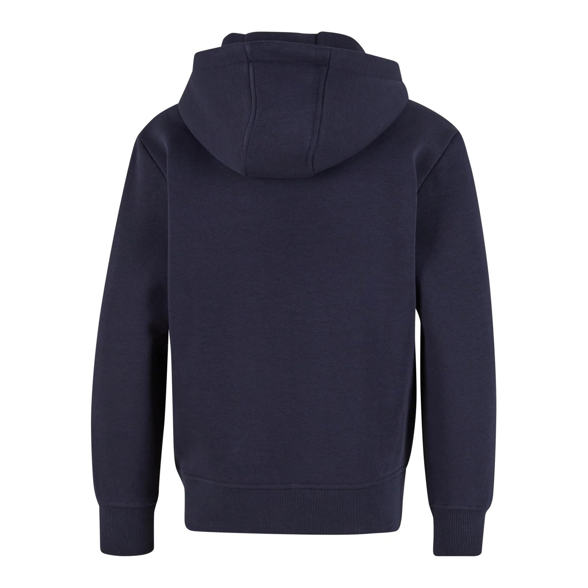 Navy - Back - New Morning Studios Childrens-Kids Oversized Full Zip Hoodie
