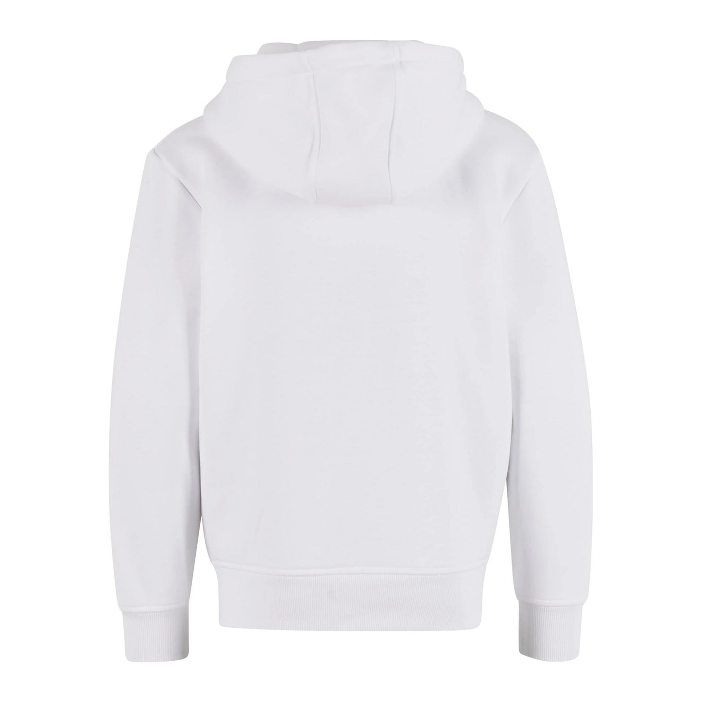 White - Back - New Morning Studios Childrens-Kids Oversized Full Zip Hoodie