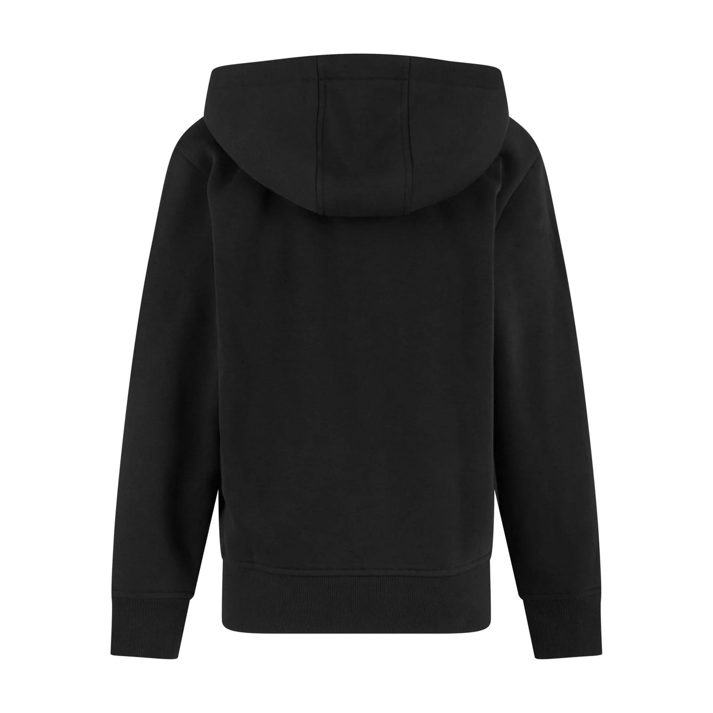 Black - Back - New Morning Studios Childrens-Kids Oversized Full Zip Hoodie