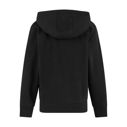 Black - Back - New Morning Studios Childrens-Kids Oversized Full Zip Hoodie