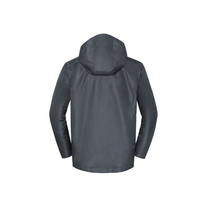 Iron Grey - Back - Russell Collection Mens Essential Weatherproof Shell Jacket
