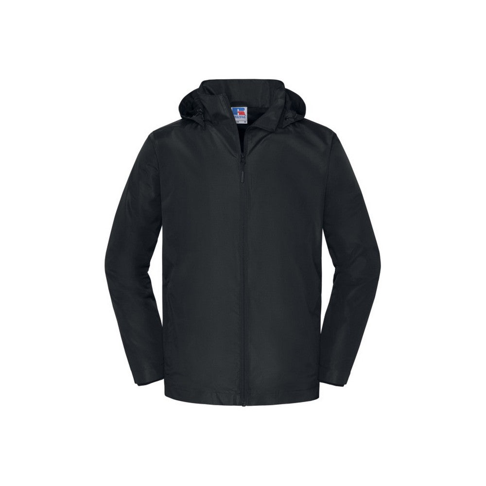 Black - Front - Russell Collection Mens Essential Weatherproof Shell Jacket