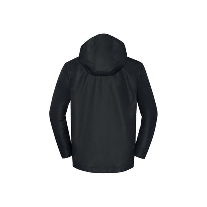 Black - Back - Russell Collection Mens Essential Weatherproof Shell Jacket