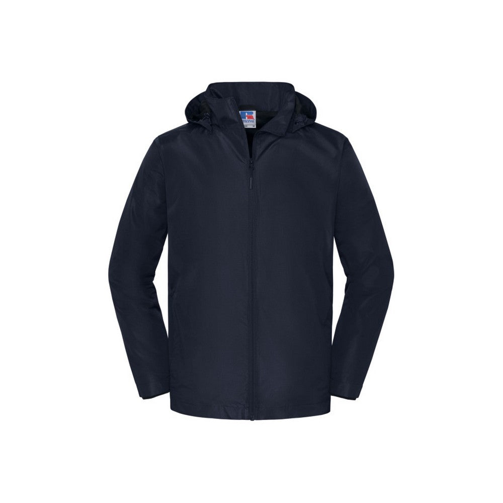 Navy - Front - Russell Collection Mens Essential Weatherproof Shell Jacket