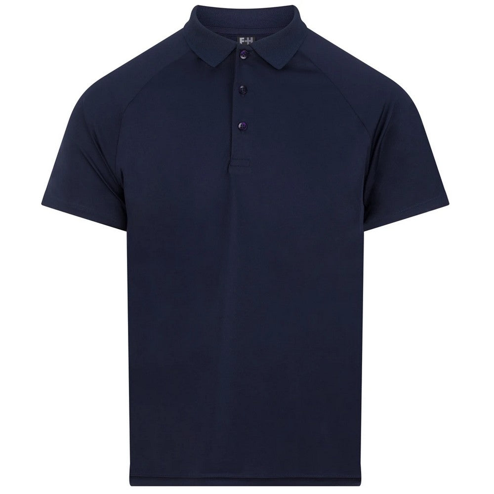 Navy - Front - Finden & Hales Mens Team Polo Shirt