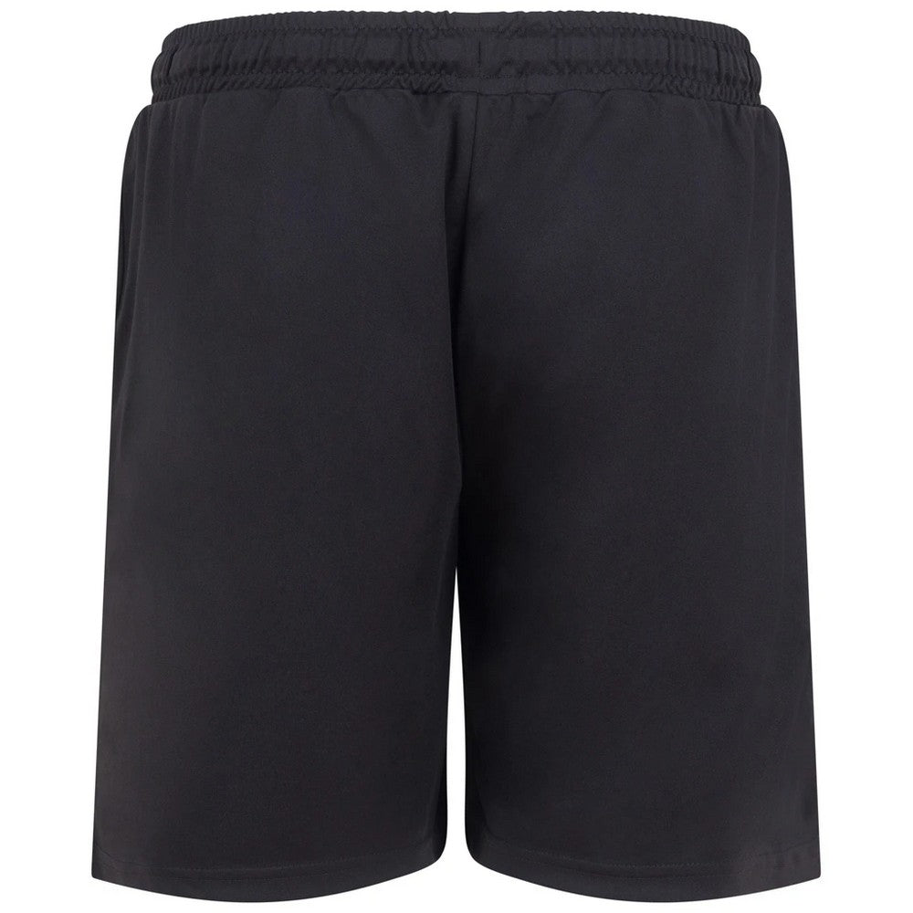 Black - Back - Finden & Hales Childrens-Kids Team No Pocket Shorts