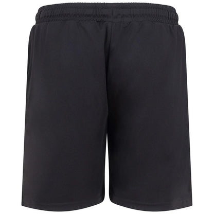 Black - Back - Finden & Hales Childrens-Kids Team No Pocket Shorts