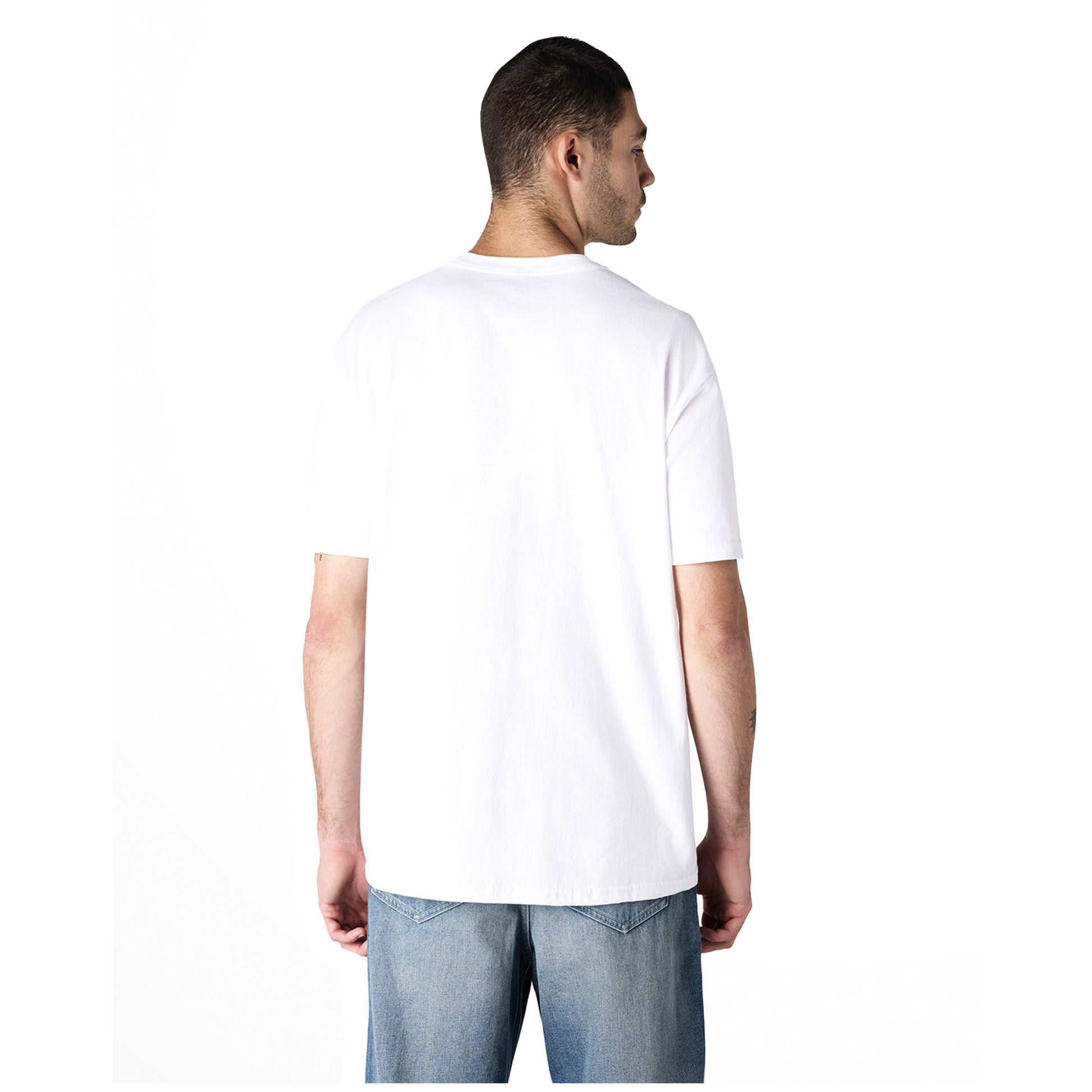 White - Back - Gildan Mens Soft Style Enzyme Washed Midweight T-Shirt