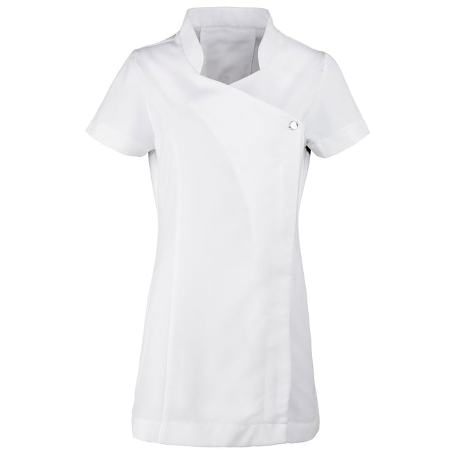 White - Front - Premier Ladies-Womens *Blossom* Tunic - Health Beauty & Spa - Workwear