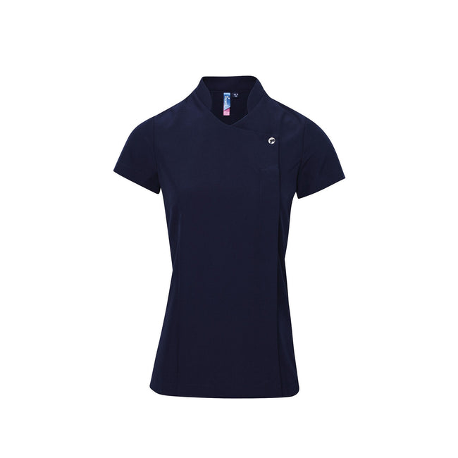 Navy - Front - Premier Ladies-Womens *Blossom* Tunic - Health Beauty & Spa - Workwear
