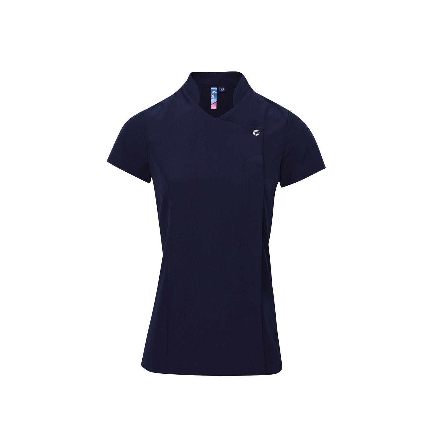 Navy - Front - Premier Ladies-Womens *Blossom* Tunic - Health Beauty & Spa - Workwear