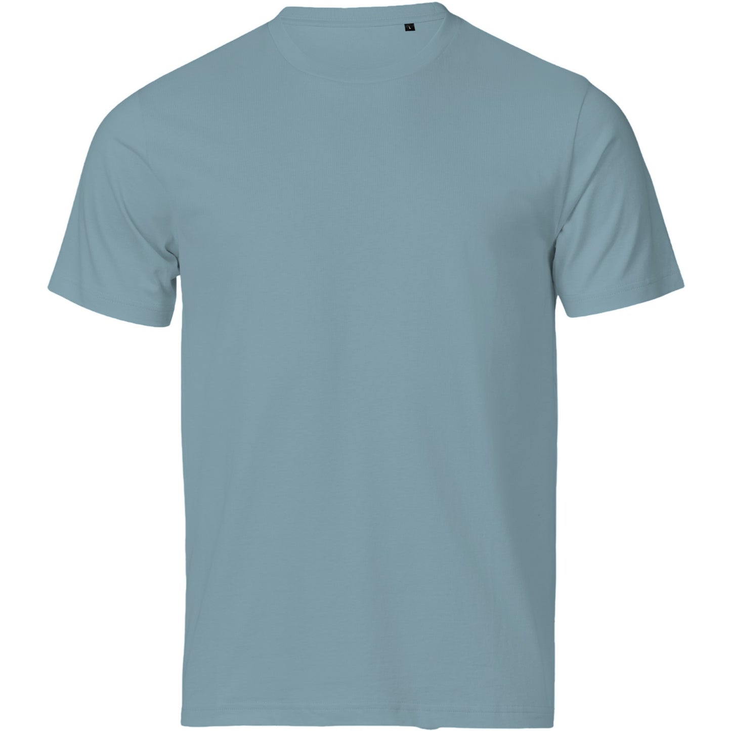 Misty Blue - Front - Tee Jays Unisex Adult Unlabeled Luxury T-Shirt